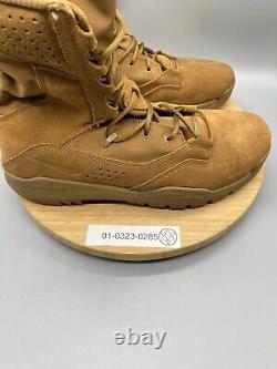 Bottes Nike pour hommes en cuir marron 11,5 avec combat tactique militaire sur le terrain AQ1202 900.