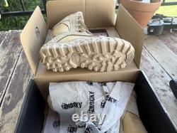 Bottes Rocky Desert Tan S2V pour temps chaud taille 8,5 large neuves dans la boîte TAN DU DÉSERT