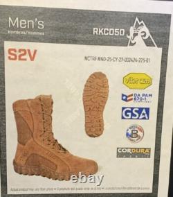 Bottes Rocky RKC050 pour homme, bottes militaires tactiques S2V, taille 5.5W