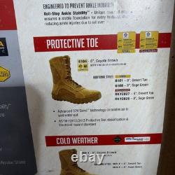 Bottes Rocky Sv2 Special Ops pour homme, taille 7 M, à embout en acier, tactiques de combat, vert militaire
