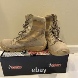 Bottes Rocky pour hommes 10 M C4T entraînement tactique militaire de combat beige clair 1070