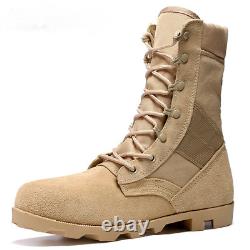 Bottes Tactiques Militaires De Plein Air Hommes Desert Combat Chaussures De Randonnée Bottes De L'armée Chaussures