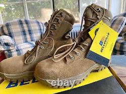 Bottes Tactiques en Acier à Bout Renforcé BELLEVILLE Coyote C312ST pour Temps Chaud Militaires NEUVES 9.5
