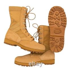 Bottes de combat Altama Semelle Vibram Suède et nylon beige 12W USA Militaire Tactique NWOB