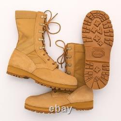 Bottes de combat Altama Semelle Vibram Suède et nylon beige 12W USA Militaire Tactique NWOB