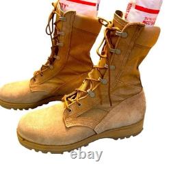 Bottes de combat Altama Semelle Vibram Suède et nylon beige 12W USA Militaire Tactique NWOB