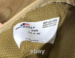 Bottes de combat Belleville 590 Usmc en coyote pour hommes, largeur 12, temps chaud