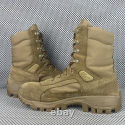 Bottes de combat MCRAE T1 Coyote pour homme, taille 9,5 R, marron, bottes militaires tactiques pour temps chaud