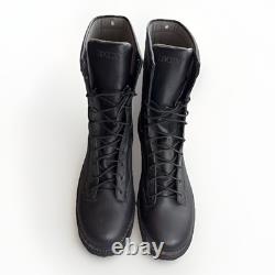 Bottes de combat Rocky LT 8 en cuir noir avec semelle Vibram tactiques militaires pour hommes 15W