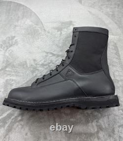 Bottes de combat Rocky LT 8 en cuir noir avec semelle Vibram tactiques militaires pour hommes 15W