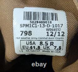 Bottes de combat US Military Rocky Coyote neuves avec étiquette taille 8.5 M US Army
