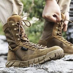 Bottes de combat YEVHEV pour hommes Chaussures tactiques militaires légères Randonnée