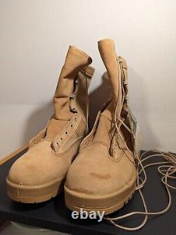 Bottes de combat de vol étanches Gore Tex Belleville 790v Tan désert taille 10.5 R hommes