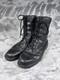 Bottes De Combat En Cuir Rocky Vintage Pour Hommes Taille 10 M Noires Usa Tactiques Militaires