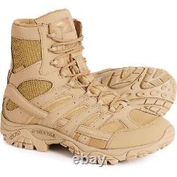 Bottes de combat en cuir et tissu Coyote Merrell Moab 2 8 Tactical WP pour hommes, taille US 14 M