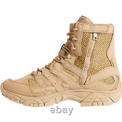 Bottes de combat en cuir et tissu Coyote Merrell Moab 2 8 Tactical WP pour hommes, taille US 14 M