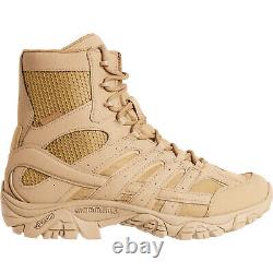 Bottes de combat en cuir et tissu Coyote Merrell Moab 2 8 Tactical WP pour hommes, taille US 14 M