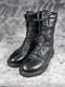 Bottes De Combat En Cuir Vintage Rocky Pour Hommes Taille 10 M Noires Usa Tactiques Militaires #2