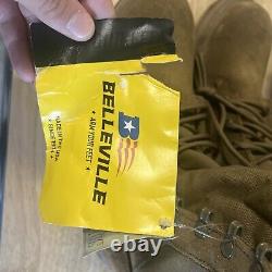 Bottes de combat légères Belleville 510mef Nib 10 régulières pour hommes par temps chaud en couleur coyote