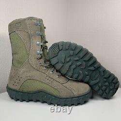 Bottes de combat légères et tactiques militaires en plein air Rocky S2V pour hommes de taille 6W en vert sauge