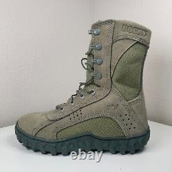 Bottes de combat légères et tactiques militaires en plein air Rocky S2V pour hommes de taille 6W en vert sauge