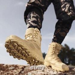 Bottes de combat militaire tactiques Chaussures de sécurité au travail Bottes de cheville désertiques de force spéciale