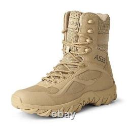 Bottes de combat militaire tactiques Chaussures de sécurité au travail Bottes de cheville spéciales pour les forces spéciales dans le désert