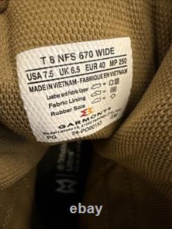 Bottes de combat militaires GARMONT TACTICAL T8 NFS 670 pour hommes et femmes, taille armée 7.5