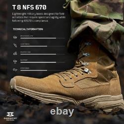 Bottes de combat militaires GARMONT TACTICAL T8 NFS 670 pour hommes, taille 15 femmes/15 hommes