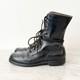 Bottes De Combat Militaires Am&eacute;ricaines Vintage 1978 En Cuir Tactiques Noires Montantes &agrave; Lacets 6r