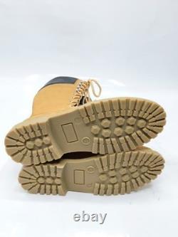 Bottes de combat militaires tactiques à lacets avec fermeture éclair latérale en cuir brun pour homme, fabriquées à la main