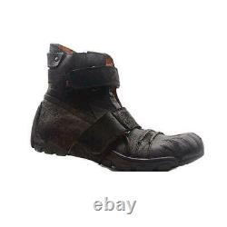 Bottes de combat militaires tactiques en cuir de vache hautes pour hommes