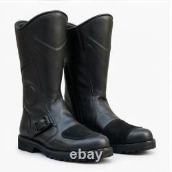 Bottes de combat militaires tactiques en cuir marron pour homme, à lacets avec fermeture éclair latérale, faites à la main