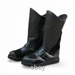 Bottes de combat militaires tactiques en cuir marron pour homme, à lacets avec fermeture éclair latérale, faites à la main