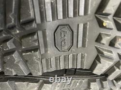 Bottes de combat tactiques Belleville noires militaires à fermeture éclair et lacets, semelle Vibram, 8,5 W