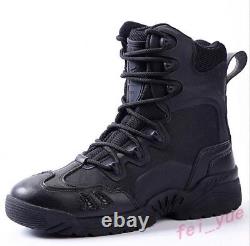 Bottes de combat tactiques confortables pour hommes - Armée militaire désert extérieur décontracté à la cheville