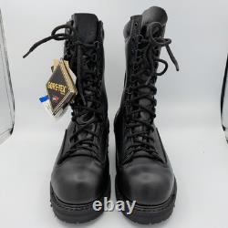 Bottes de combat tactiques isolées en Gore Tex en cuir noir pour homme Matterhorn 1949, taille 7,5W
