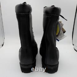 Bottes de combat tactiques isolées en Gore Tex en cuir noir pour homme Matterhorn 1949, taille 7,5W
