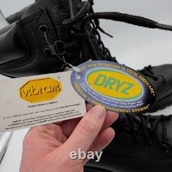Bottes de combat tactiques isolées en Gore Tex en cuir noir pour homme Matterhorn 1949, taille 7,5W