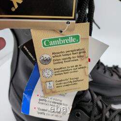 Bottes de combat tactiques isolées en Gore Tex en cuir noir pour homme Matterhorn 1949, taille 7,5W
