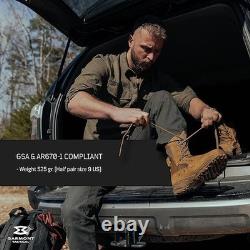 Bottes de combat tactiques militaires GARMONT T8 Bifida pour hommes/femmes, taille 10,5, Coyote