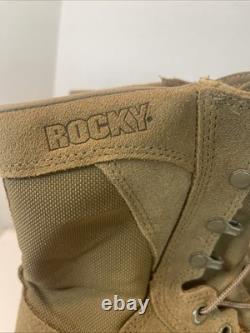 Bottes de combat tactiques militaires NWD ROCKY RKC050 pour hommes 12M S2V couleur marron coyote Army