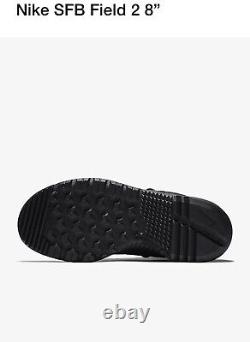 Bottes de combat tactiques militaires Nike SFB Field 2 8, noires, taille homme 10.5