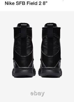 Bottes de combat tactiques militaires Nike SFB Field 2 8, noires, taille homme 10.5