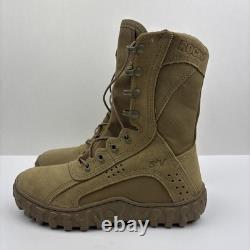 Bottes de combat tactiques militaires Rocky Rkc050 pour hommes 7m S2v couleur marron coyote