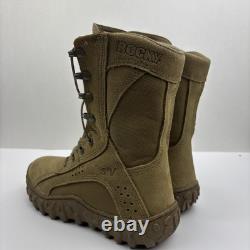 Bottes de combat tactiques militaires Rocky Rkc050 pour hommes 7m S2v couleur marron coyote