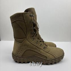 Bottes de combat tactiques militaires Rocky Rkc050 pour hommes 7m S2v couleur marron coyote