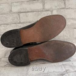 Bottes de combat tactiques militaires en cuir à lacets de l'ère du Vietnam VTG rares 10.5D