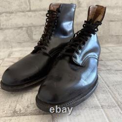 Bottes de combat tactiques militaires en cuir à lacets, rares, vintage, époque Vietnam, taille 10,5D
