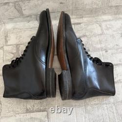 Bottes de combat tactiques militaires en cuir à lacets, rares, vintage, époque Vietnam, taille 10,5D